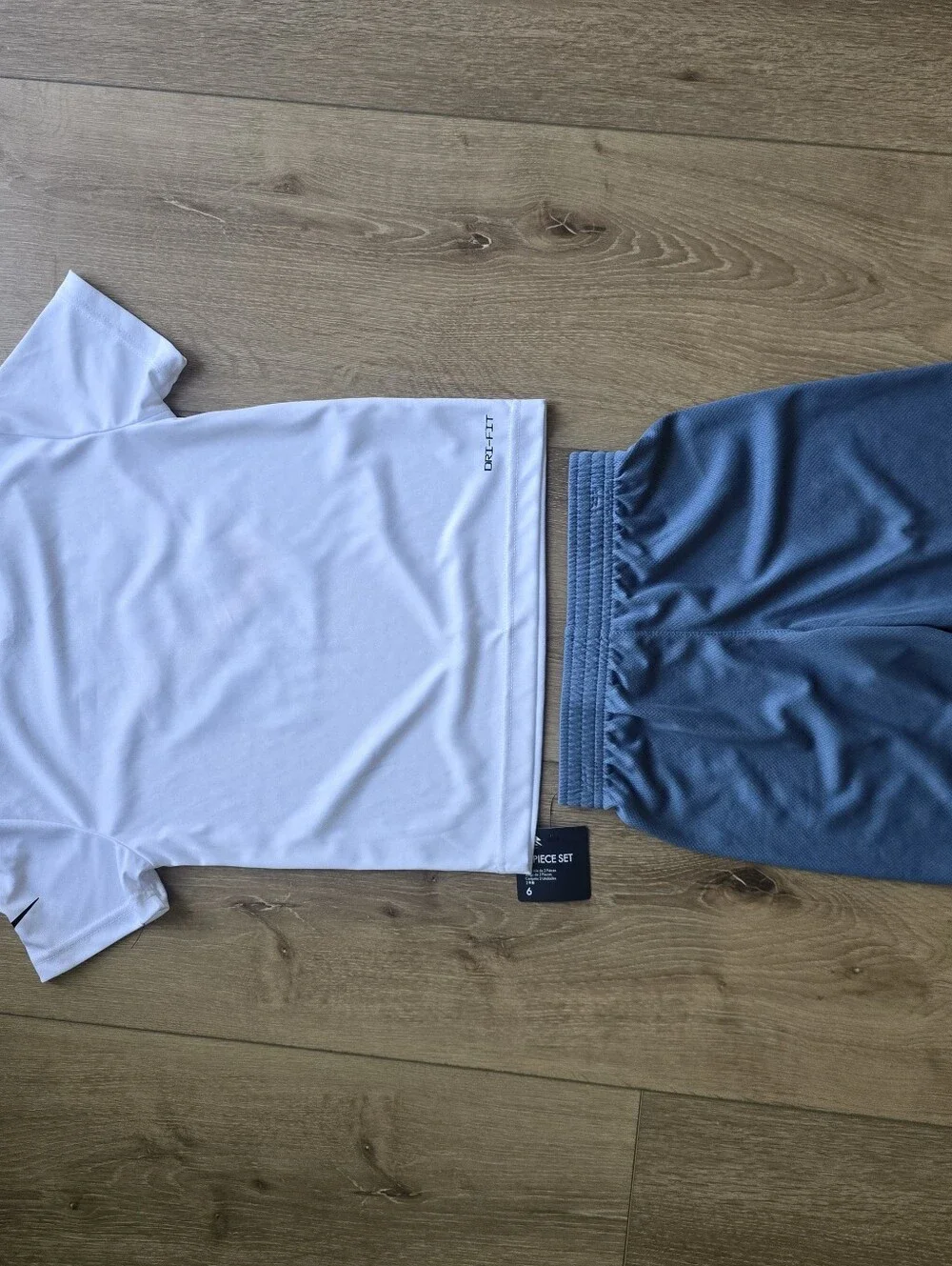 NWT Nike 3BRAND Russell Wilson Boys Dri FIT 2pc T Shirt Shorts Set Size 5 6 M